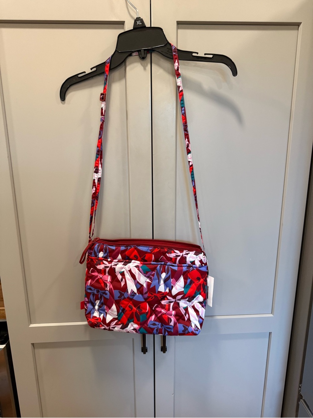 Vera Bradley Red Floral Crossbody Bag NWT